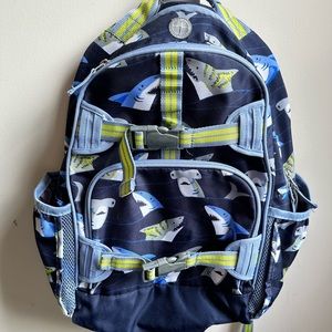 Pottery Barn Kids Backpack Tropical Sharks